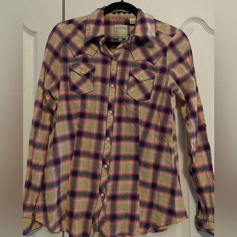 Roper Western Multicolor Plaid Shirt